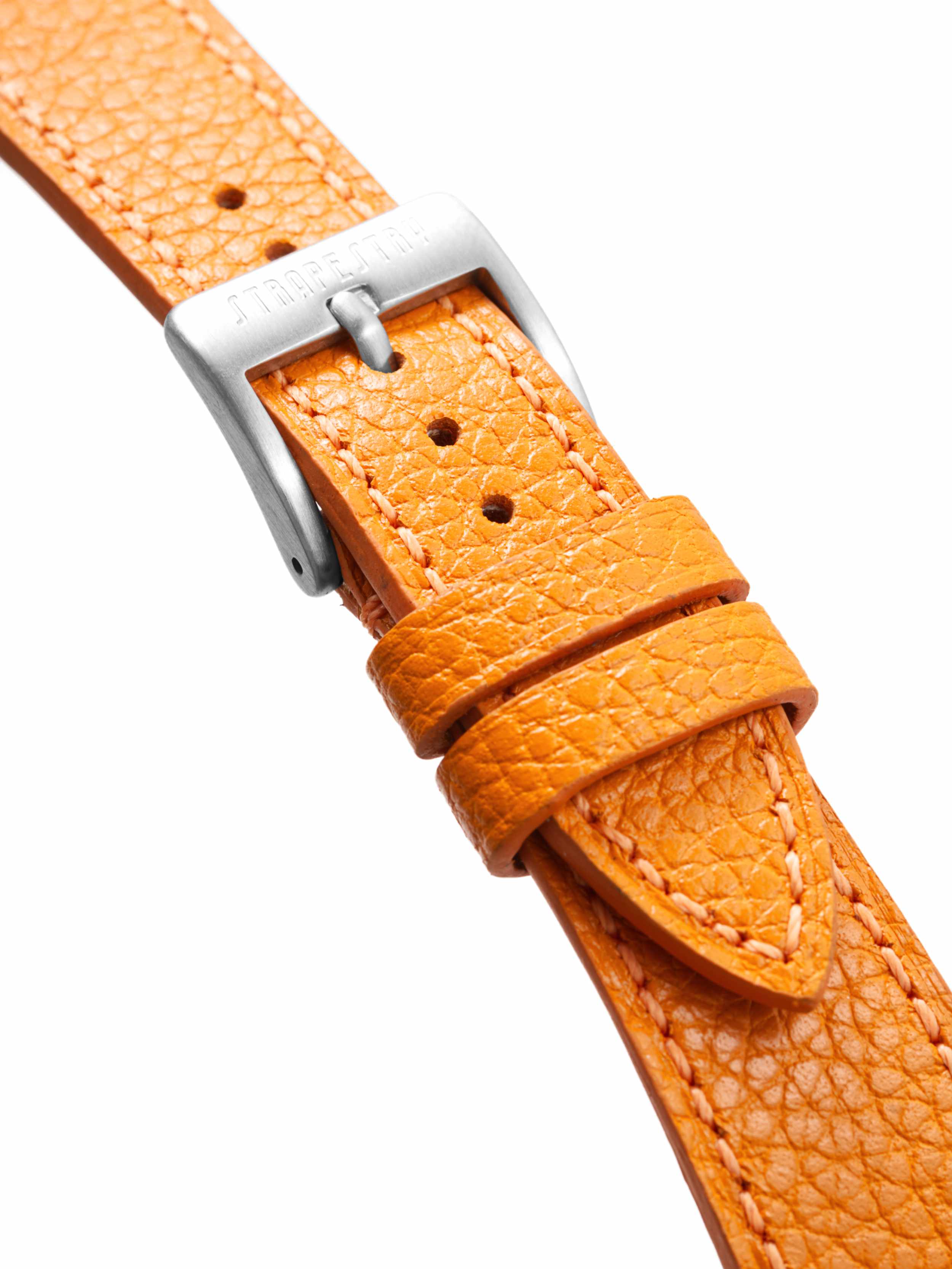 Orange Leather Strap Togo Grain Bucke Detail