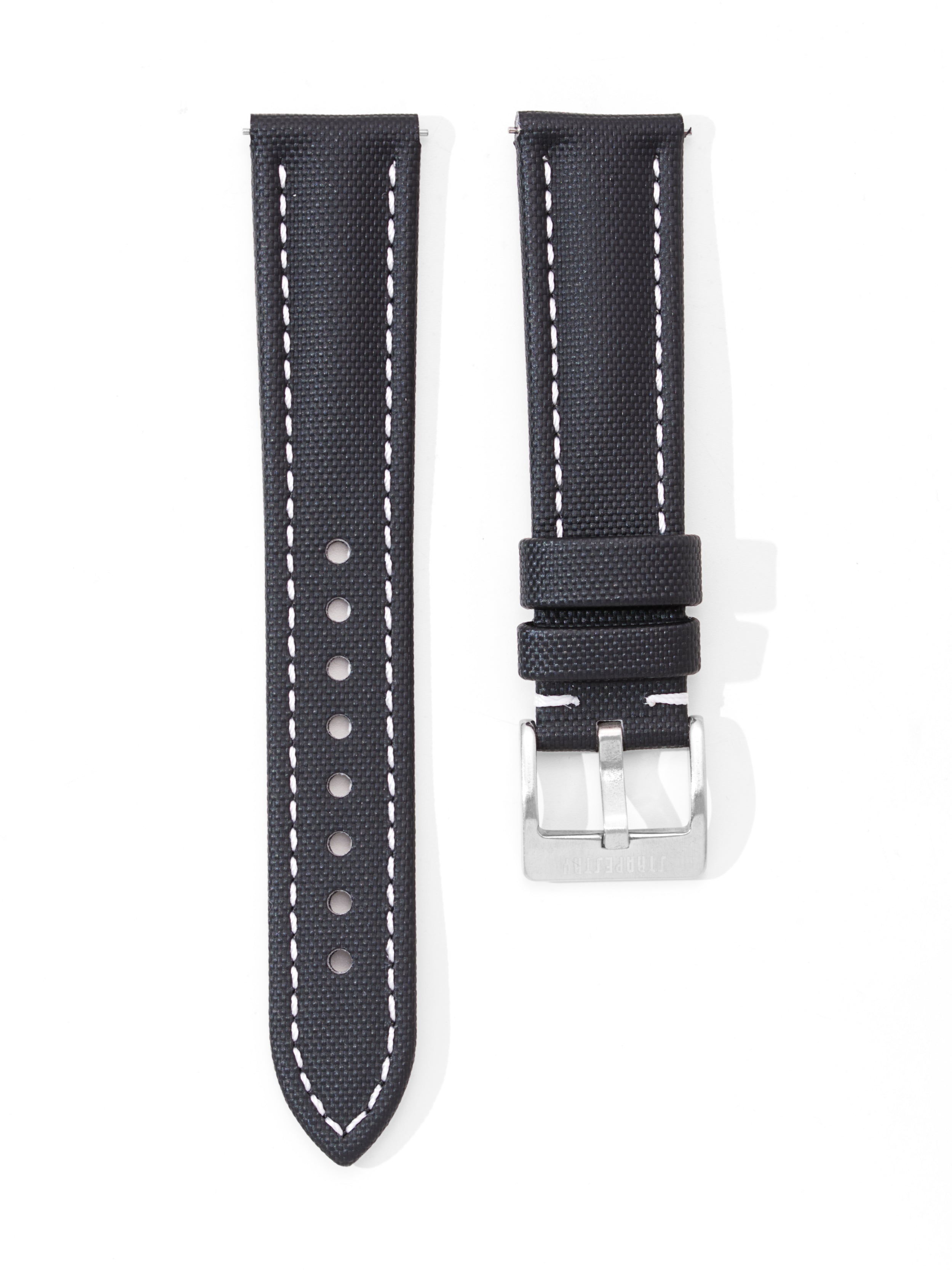 Black Sailcloth - Contrast Stitch