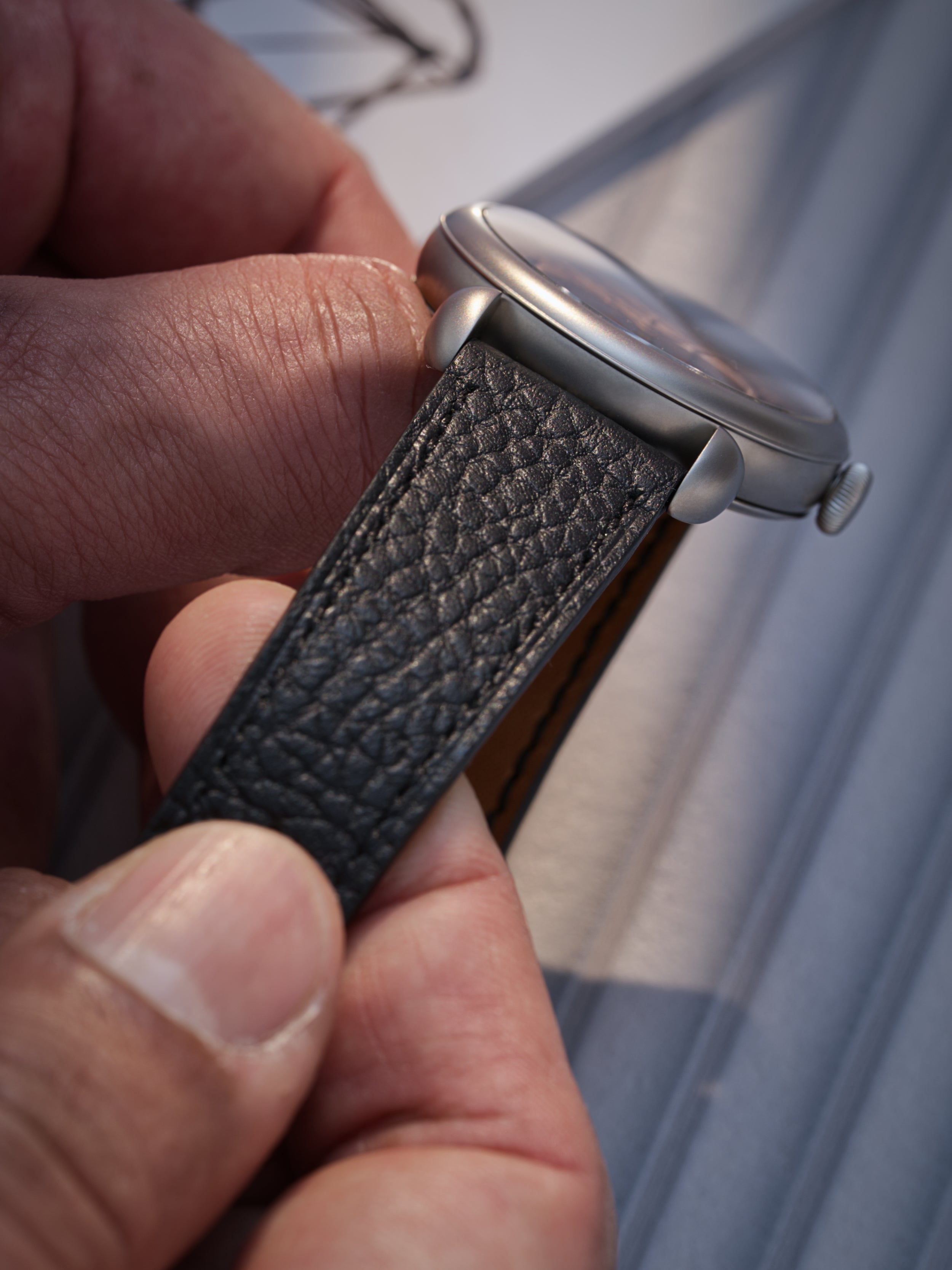 Black Togo Leather