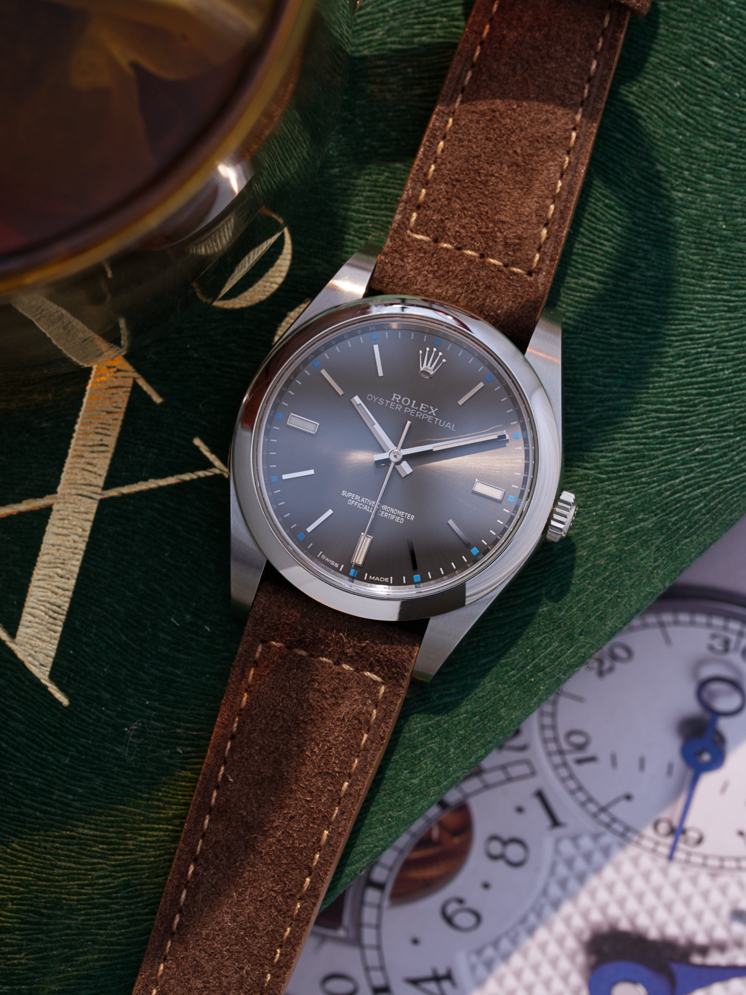 Brown Suede Leather for Apple Watch