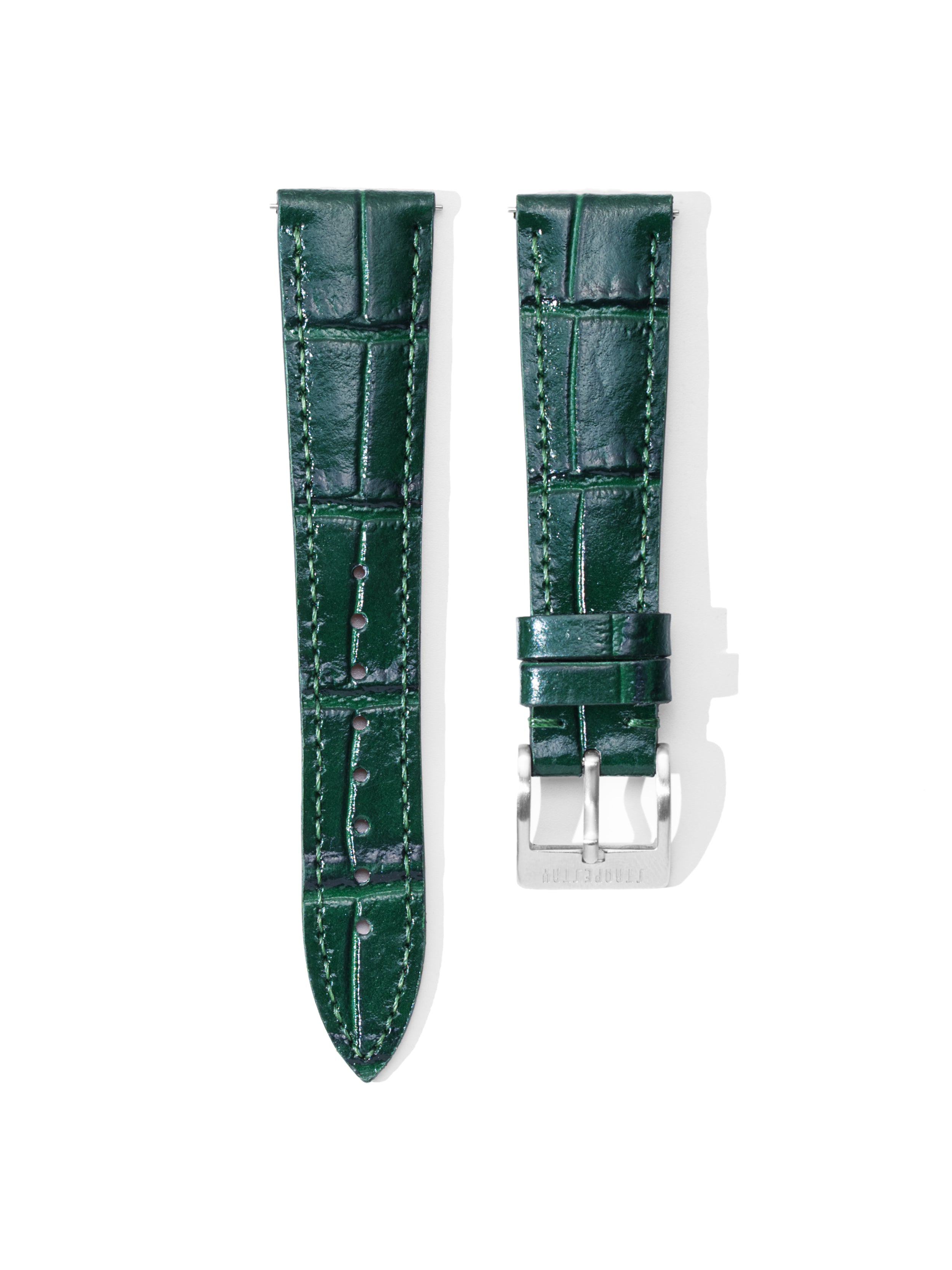Green Alligator Grain Leather