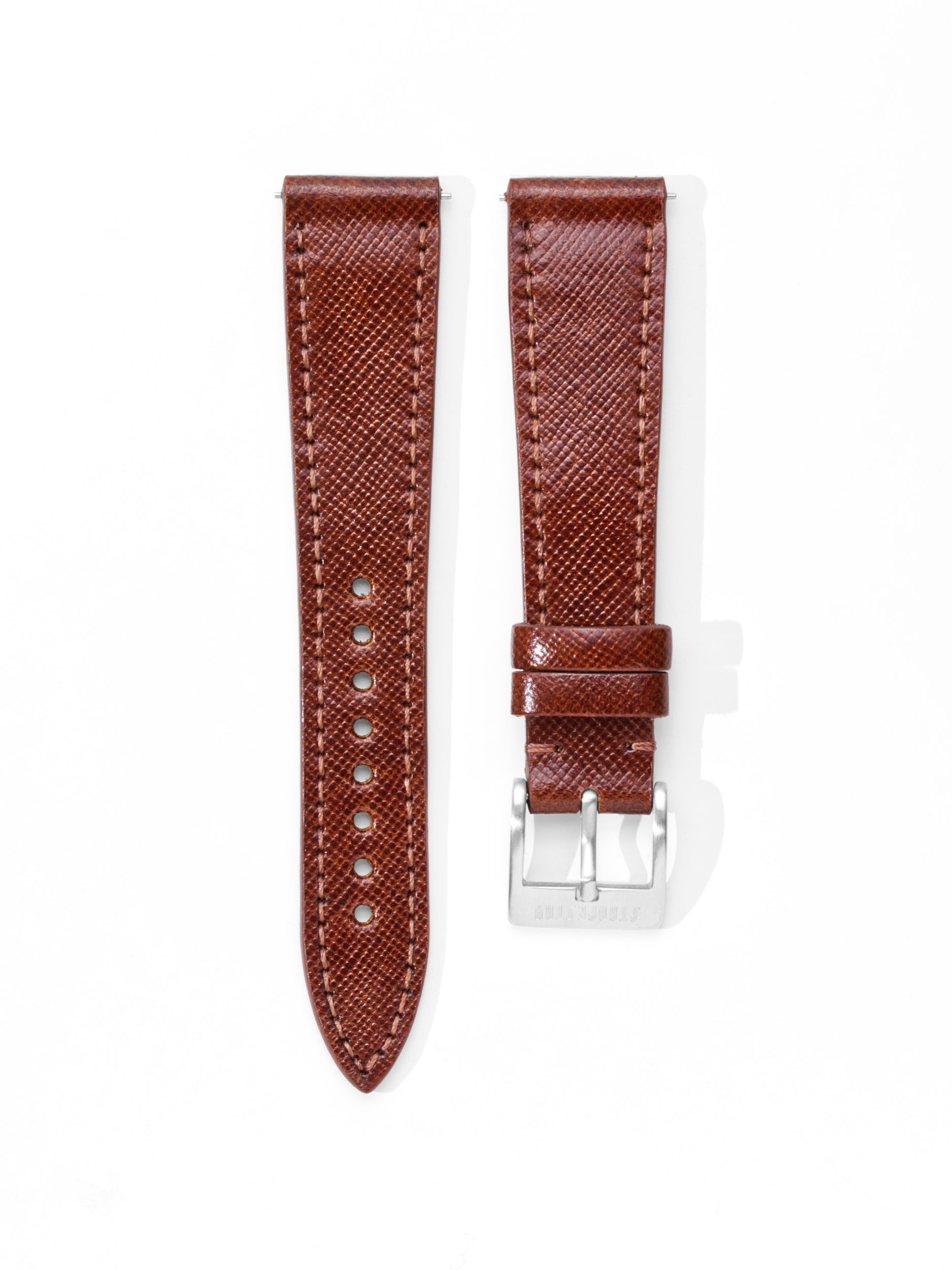 Honey Brown Saffiano Leather