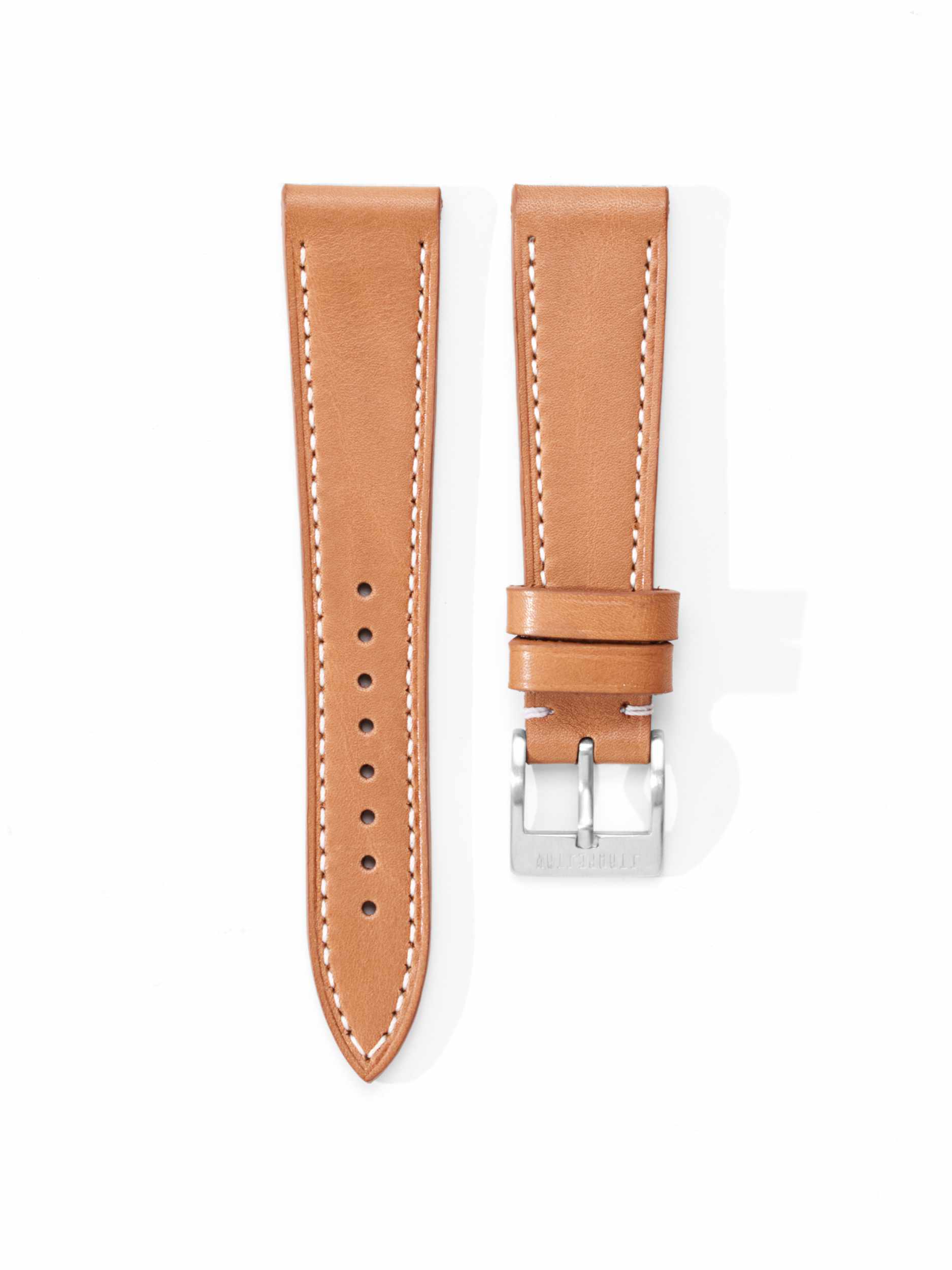 Tan Smooth Leather Strap Front