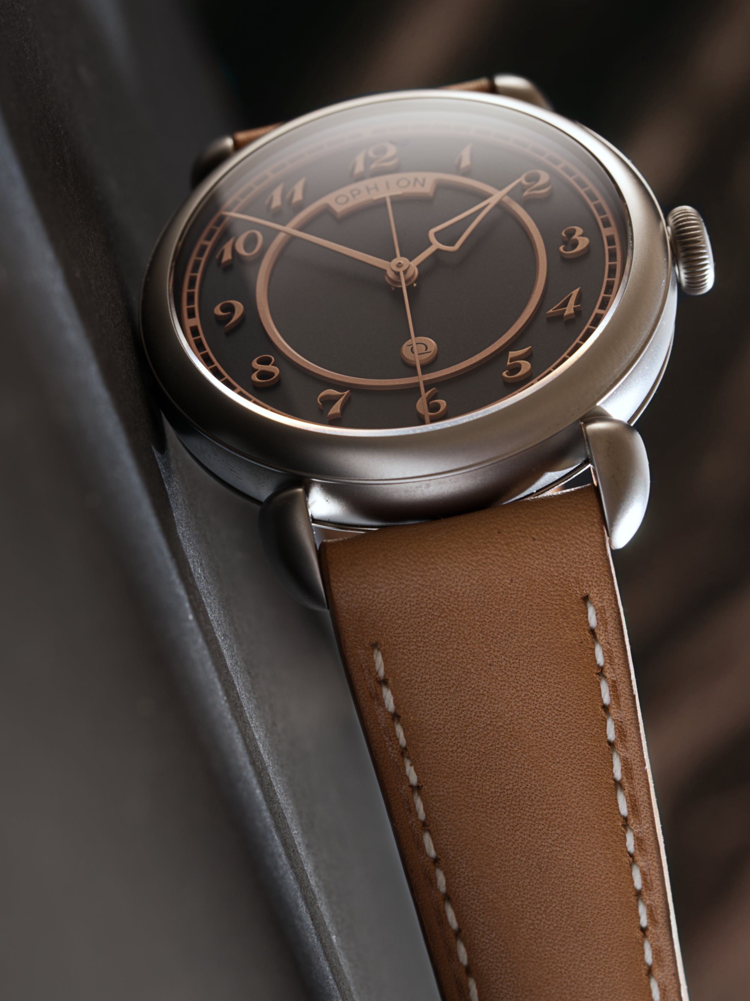 Tan Smooth Leather Strap Ophion Velas