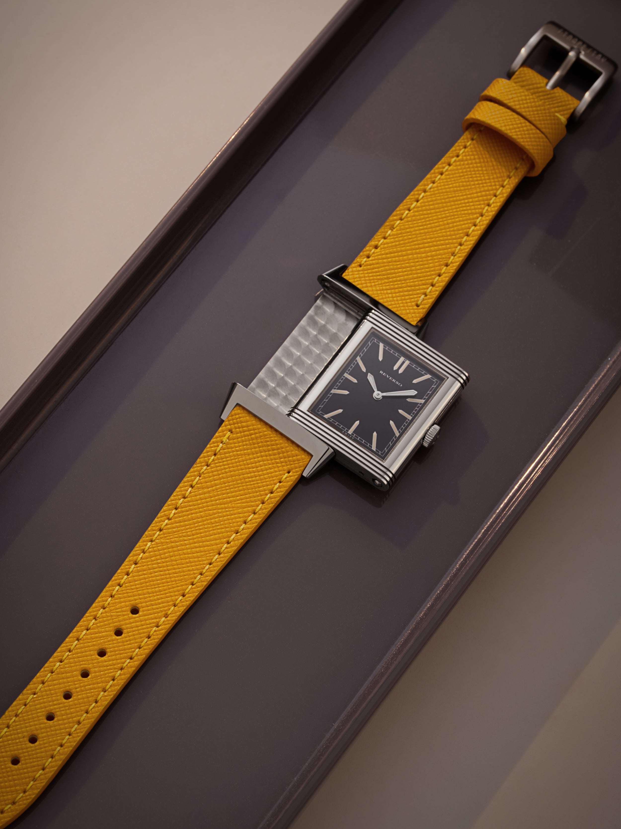 Yellow Saffiano Leather
