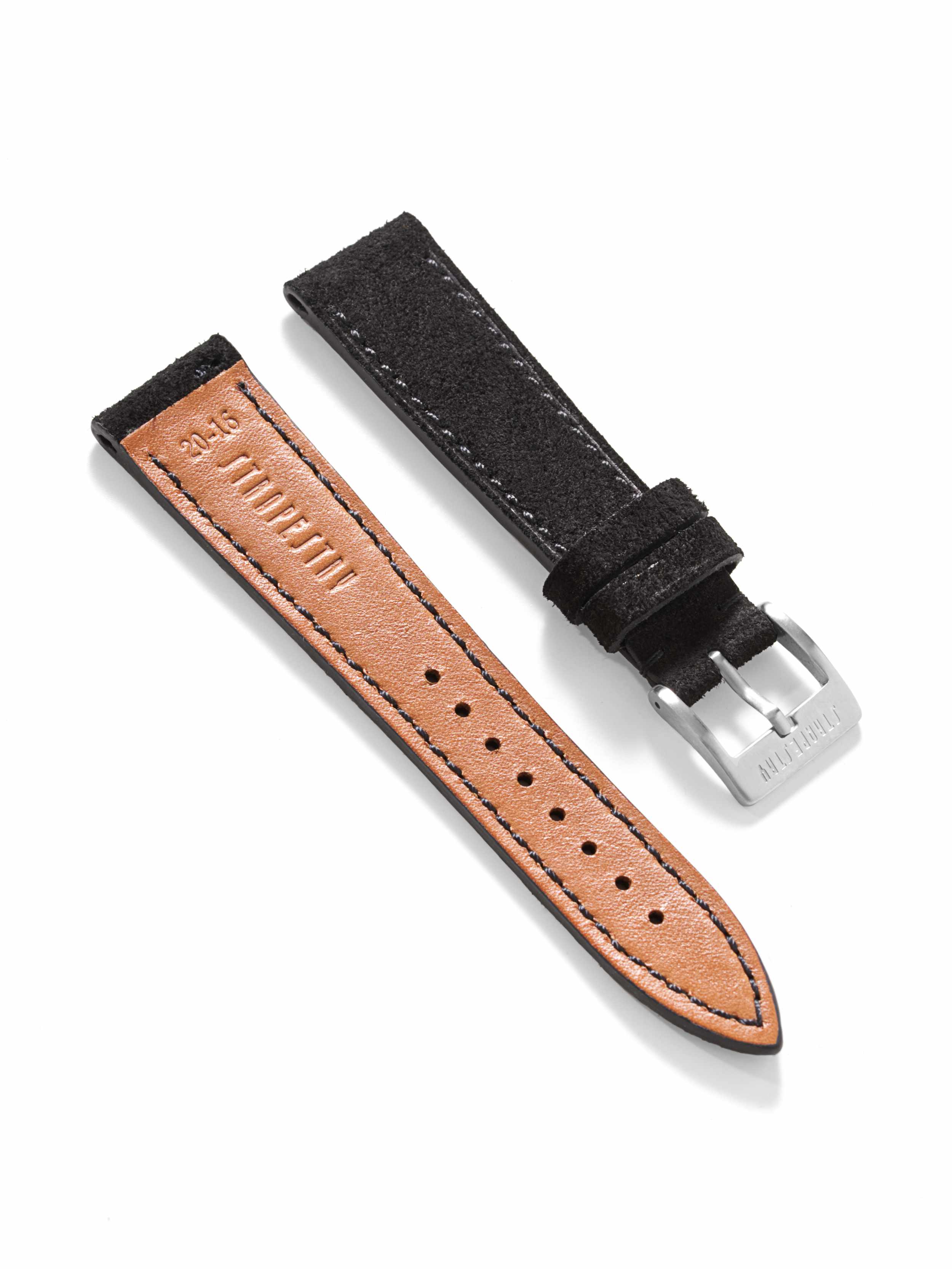 Black Suede Leather Strap Angle