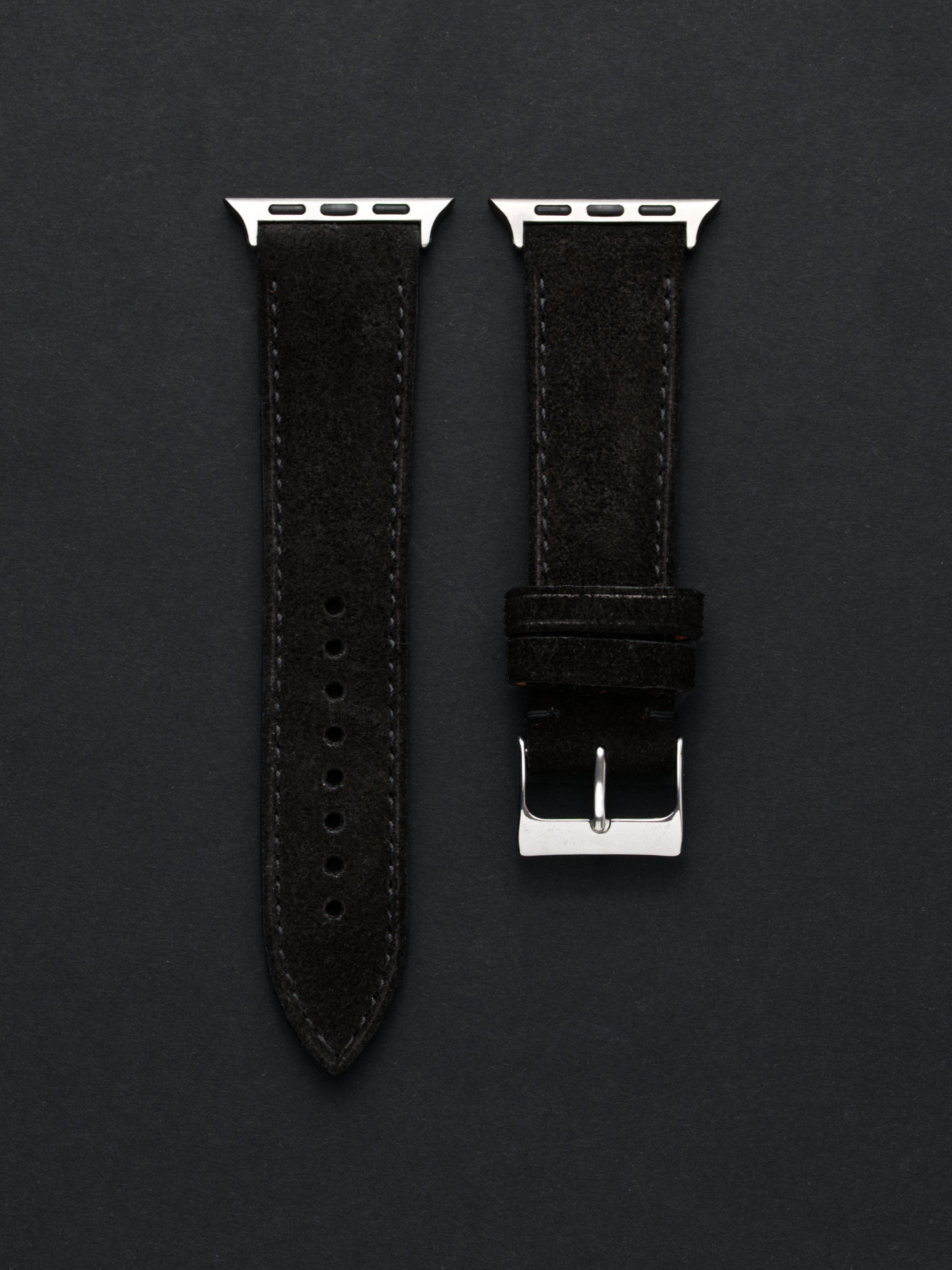 Black Suede Leather for Apple Watch