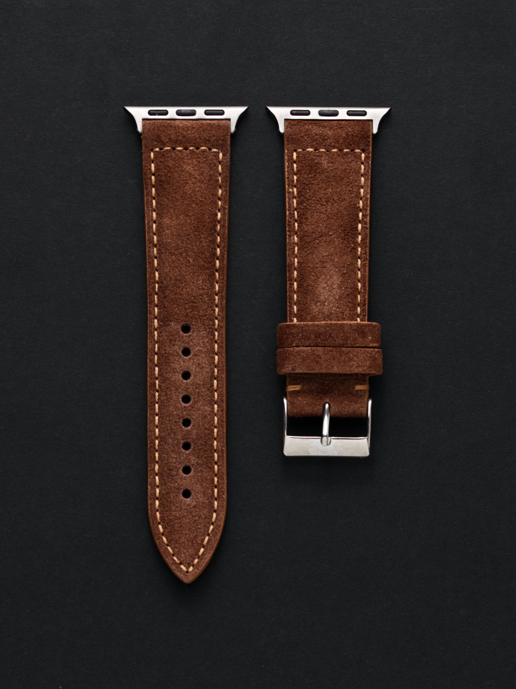 Brown Suede Leather for Apple Watch