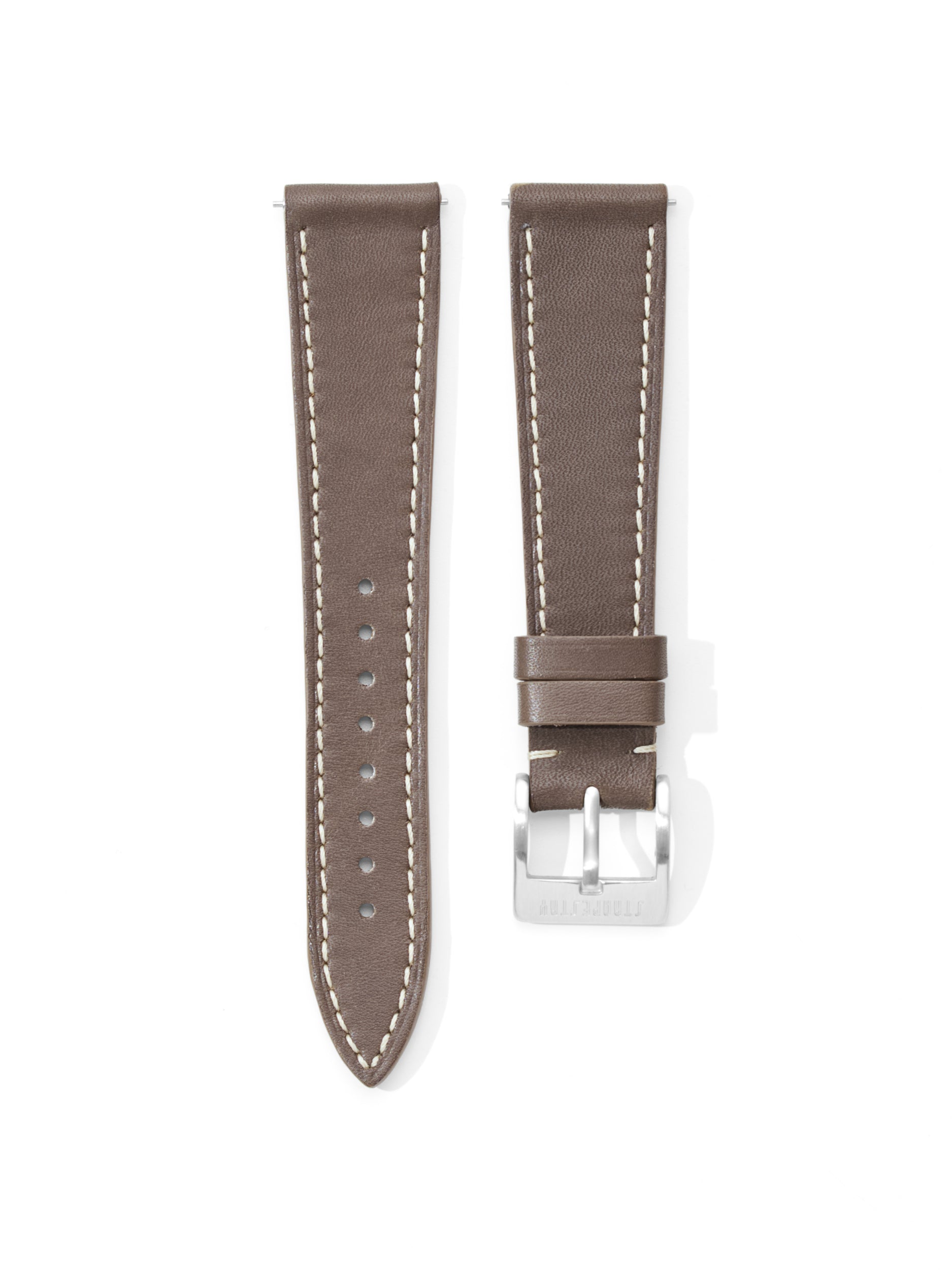 Dark Taupe Smooth Leather