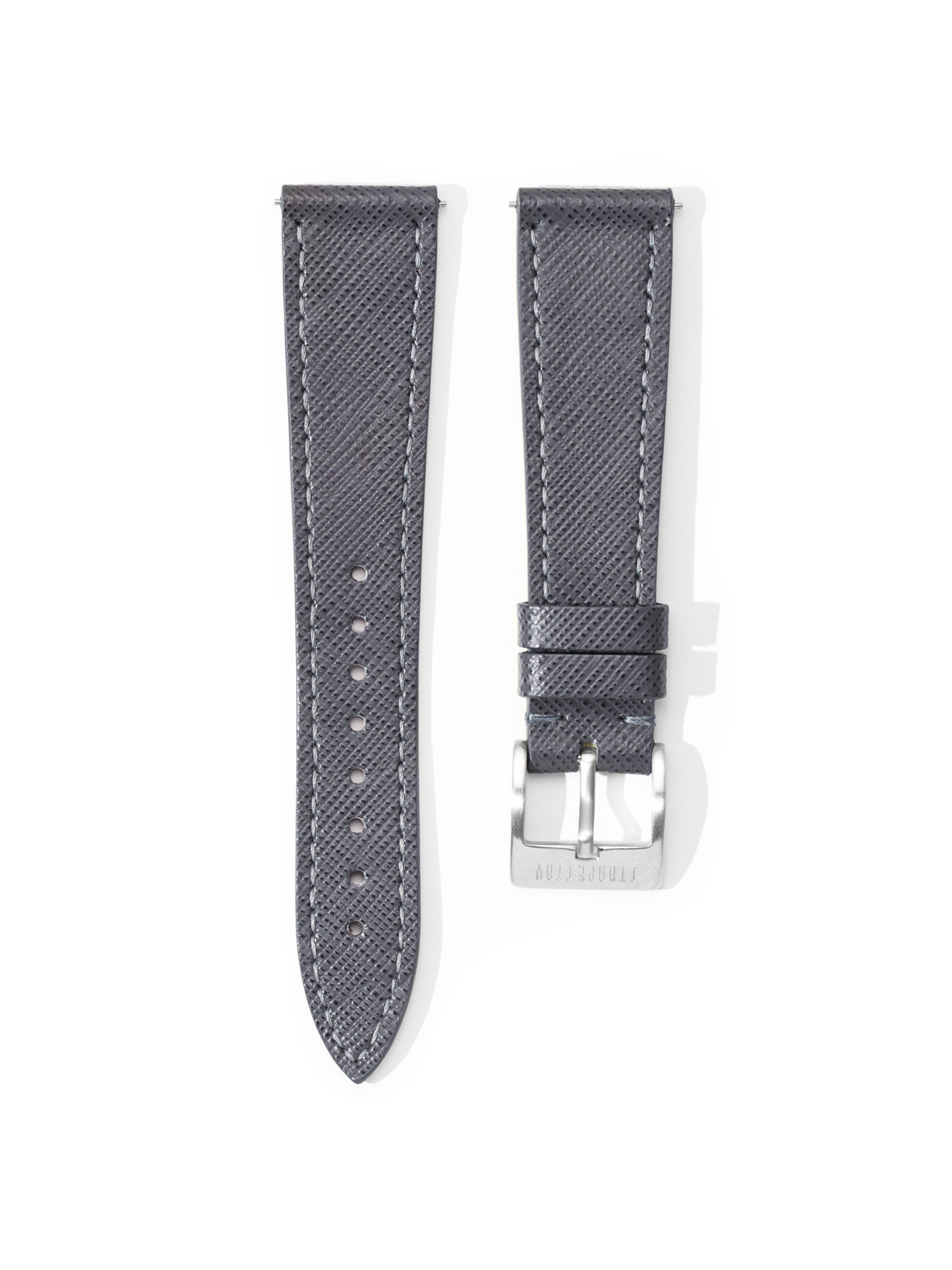 Grey Saffiano Leather