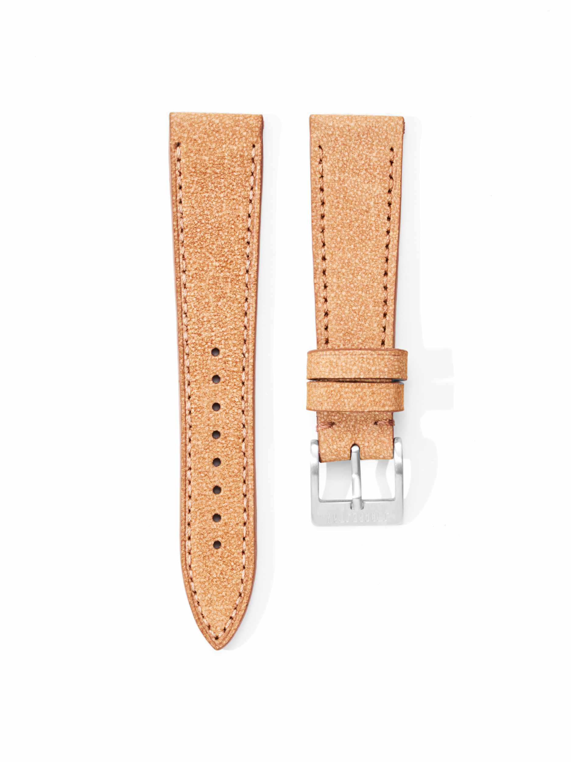 Sand Beige Nubuck Watch Strap Front