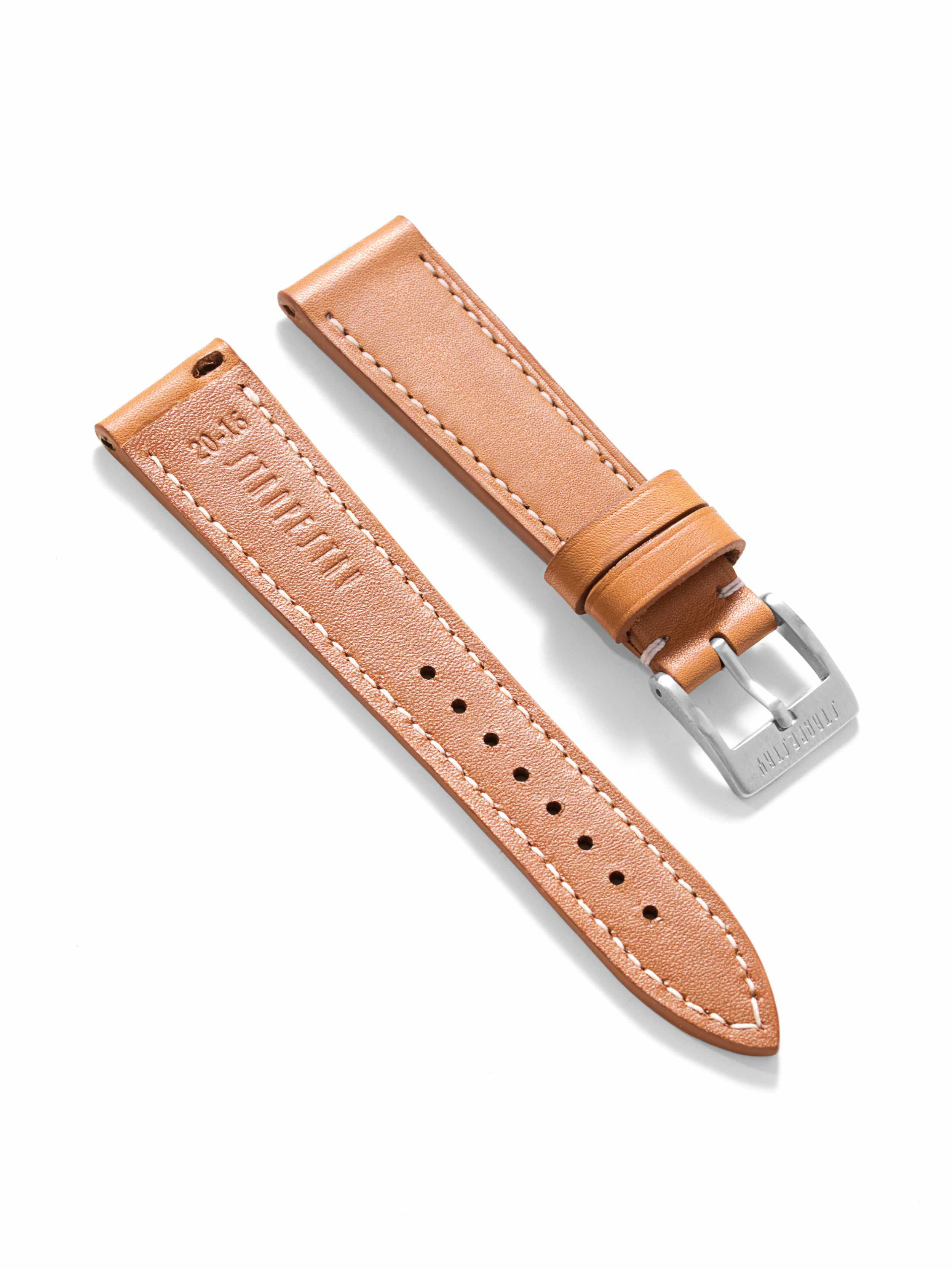 Tan Smooth Leather Strap Angle