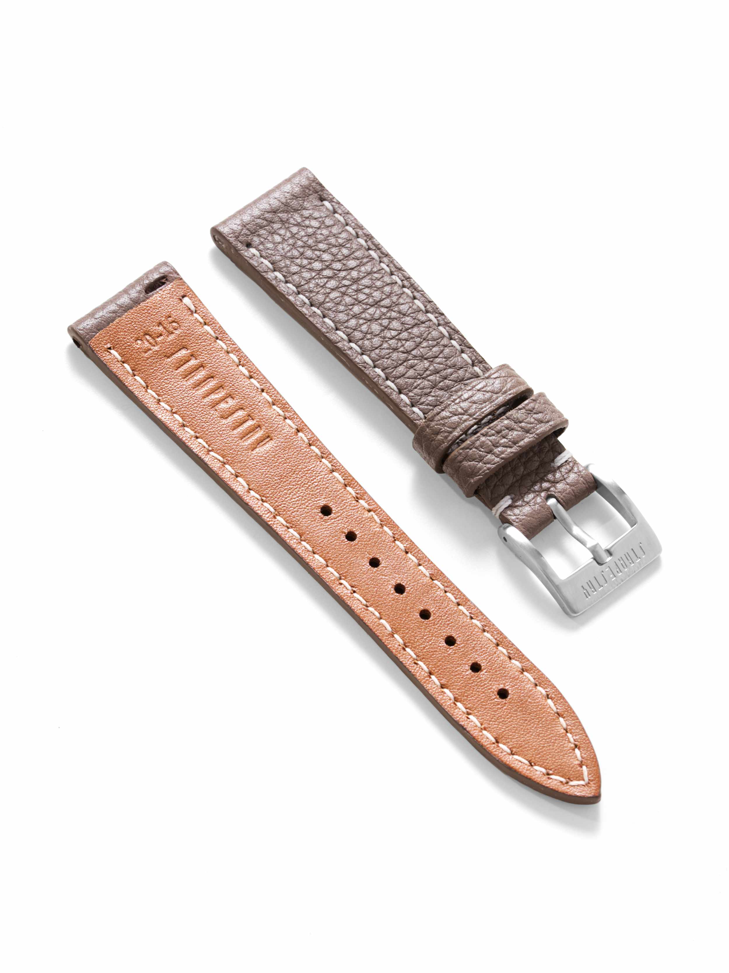 Taupe Togo Leather Strap Angle