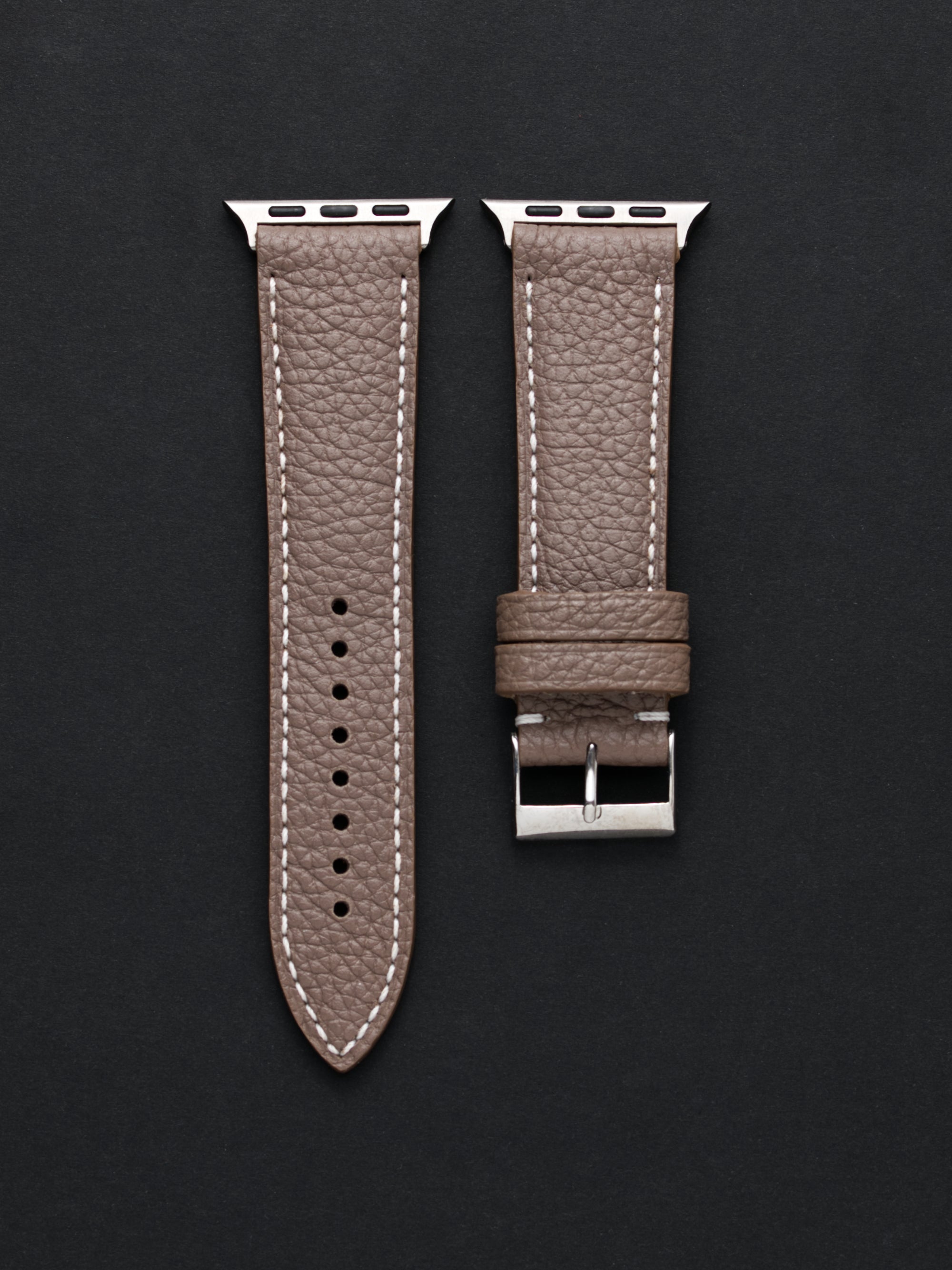 Taupe Togo Leather for Apple Watch