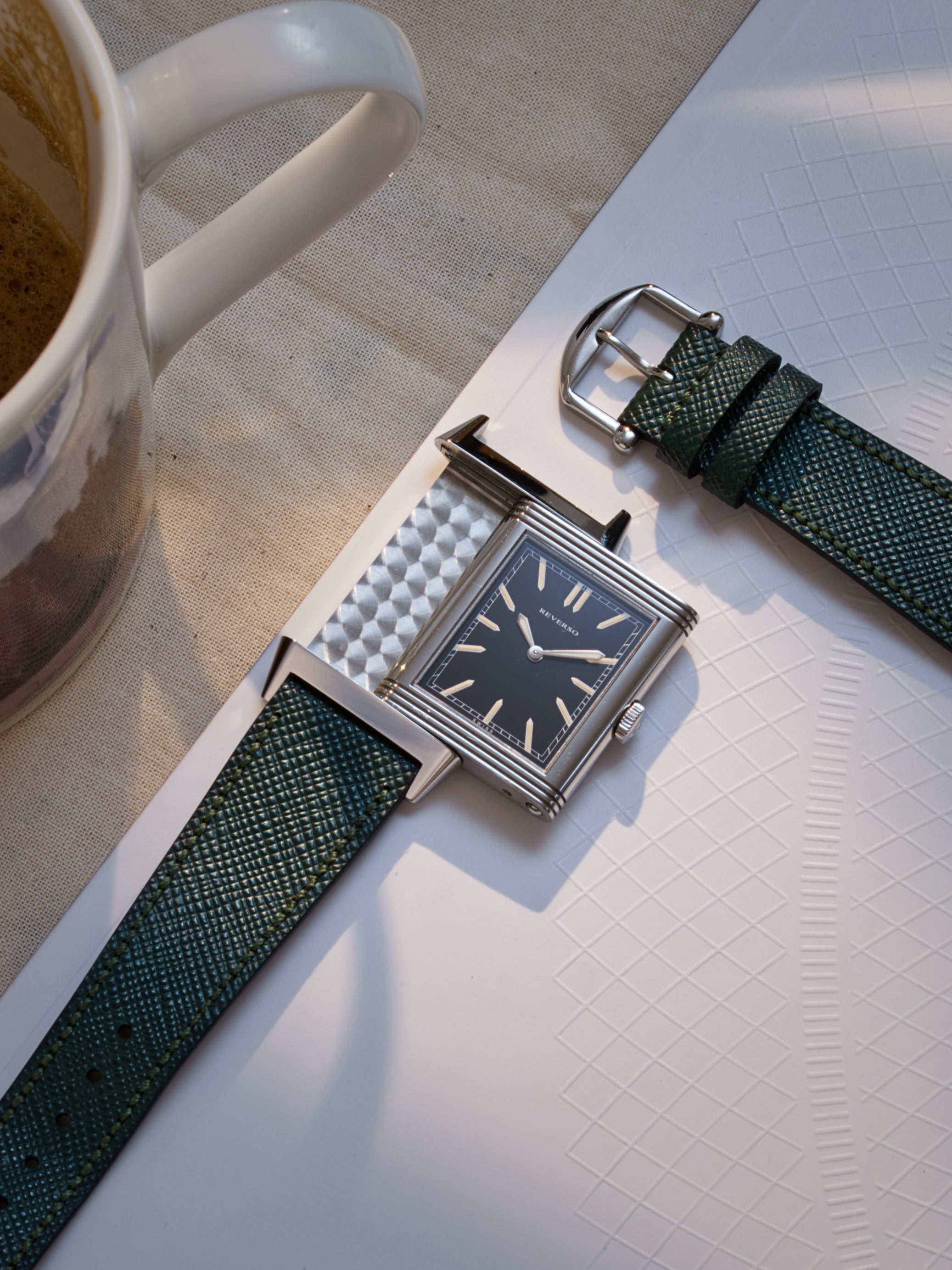 British Racing Green Saffiano